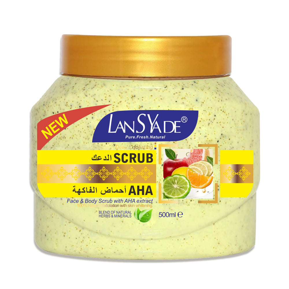 foreign trade aha fruit acid skin care series original liquid bath salt scrub sugar body lotion aha essence wholesale