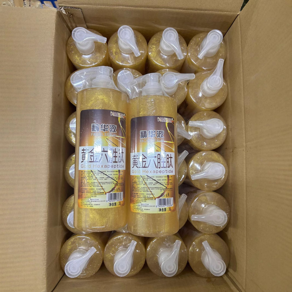 Beauty salon's best-selling golden six peptide essence authentic hydrating hyaluronic acid moisturizing skin firming and shrinking pores