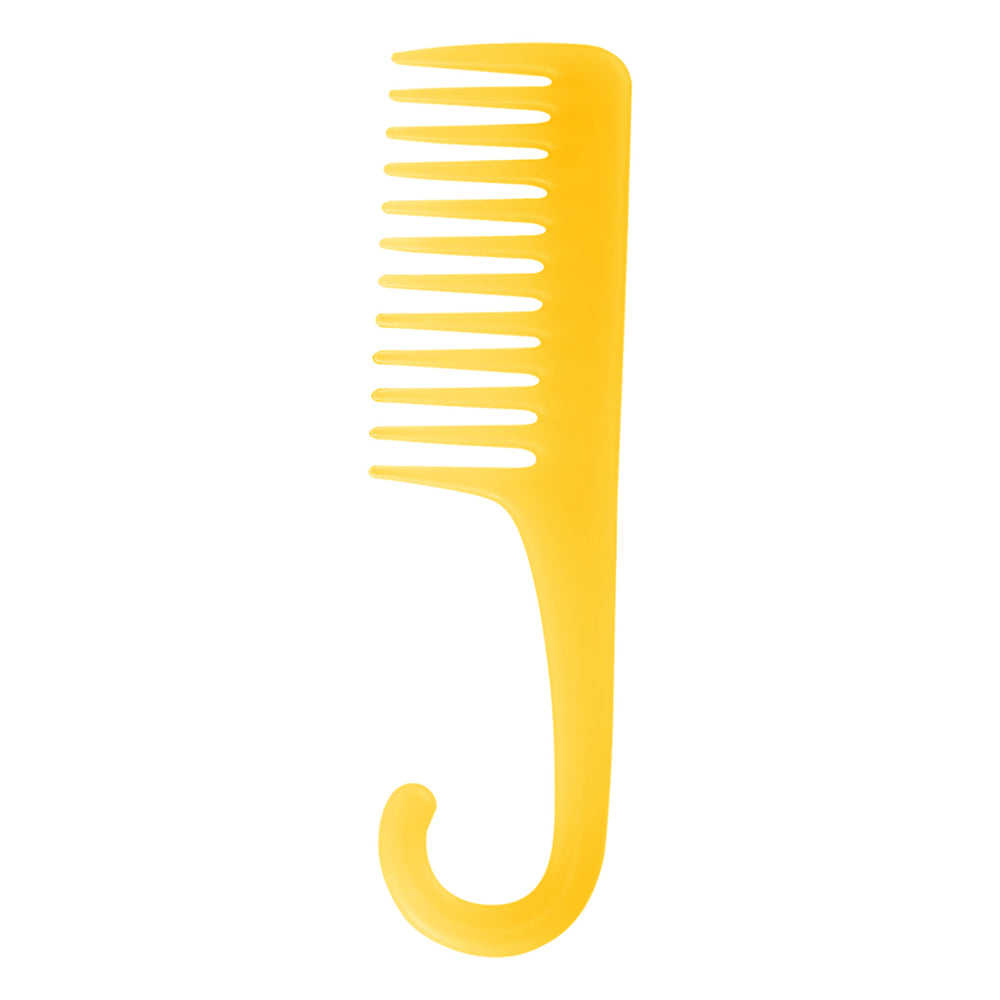 Colorful large curved comb long hair comb large tooth wide tooth curved hook parting comb men's women's for home plastic comb