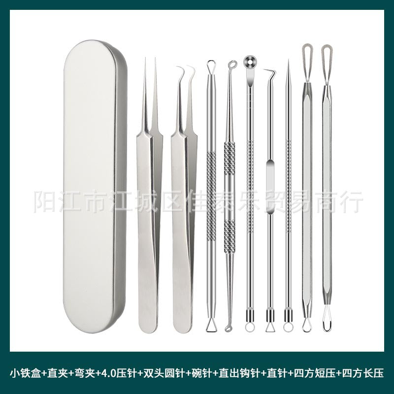 stainless steel acne clip cell clip acne needle suit acne squeeze blackheads whiteheads beauty needle multi-piece suit