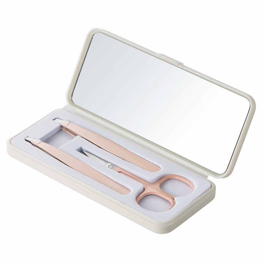 Exquisite and convenient mirror eyebrow trimming suit eyebrow clip eyebrow scissors nose hair scissors various styles cross-border suitin stock