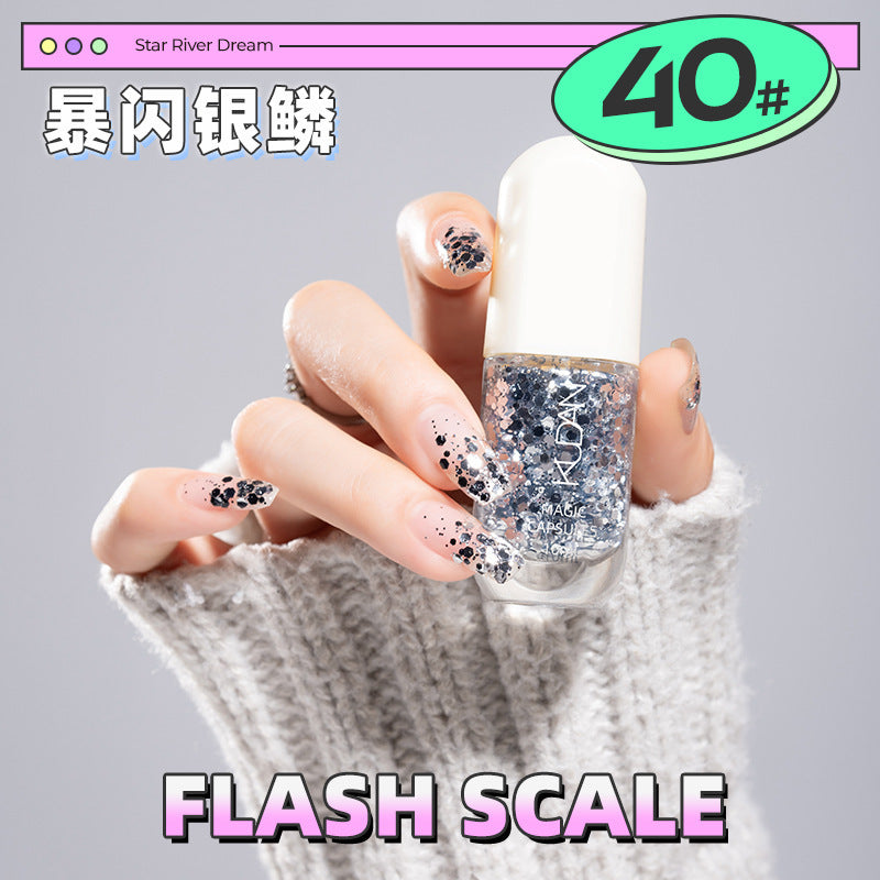 Kudan/kudan nail polish no-bake quick-drying light fragrance 10ml peelable galaxy dream peelable nail polish