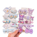 Sweet and adorable cartoon-style acrylic hair clips for girls and students. perfect for adding a touch of cuteness to your little princess's bangs or hair!