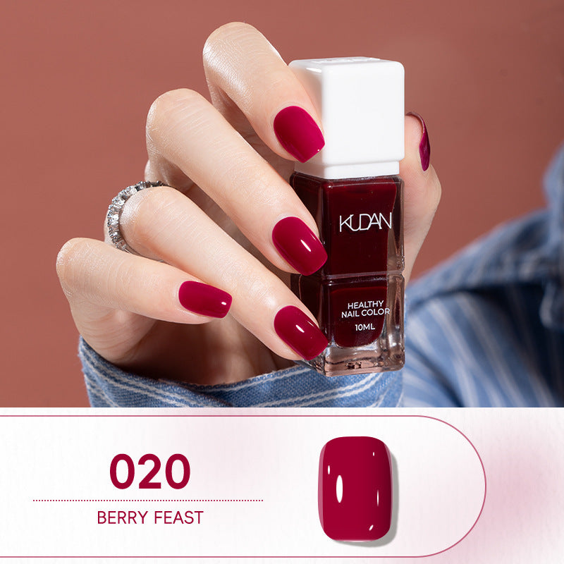 Kudan pure english cross-border special water-based nail polish no baking long-lasting quick-drying peelable 10ml polish