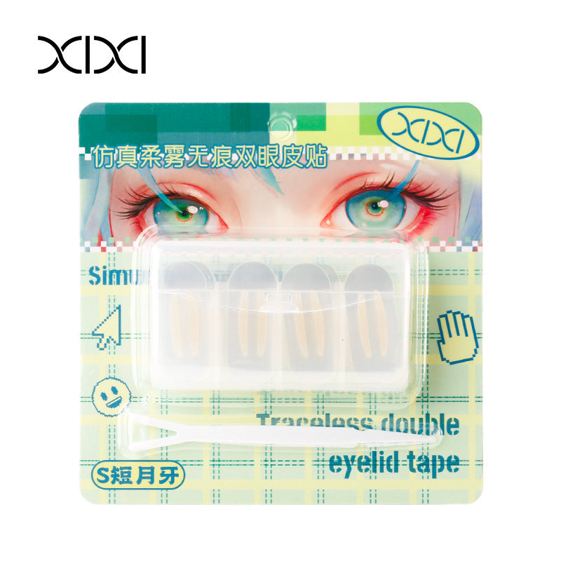 Xixi artificial mist traceless double eyelid sticker nature invisible swollen eye bubble special beginner beauty sticker olive type