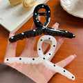 Summernew arrival black and white polka dot gripper for women's back of head fashioncasual hair clip shark clip hairpin classy hair clip