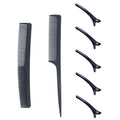 comb clip 7-piece suit crocodile clip duckbill clip straight hair comb pointed tail comb two-end hairdressing tool