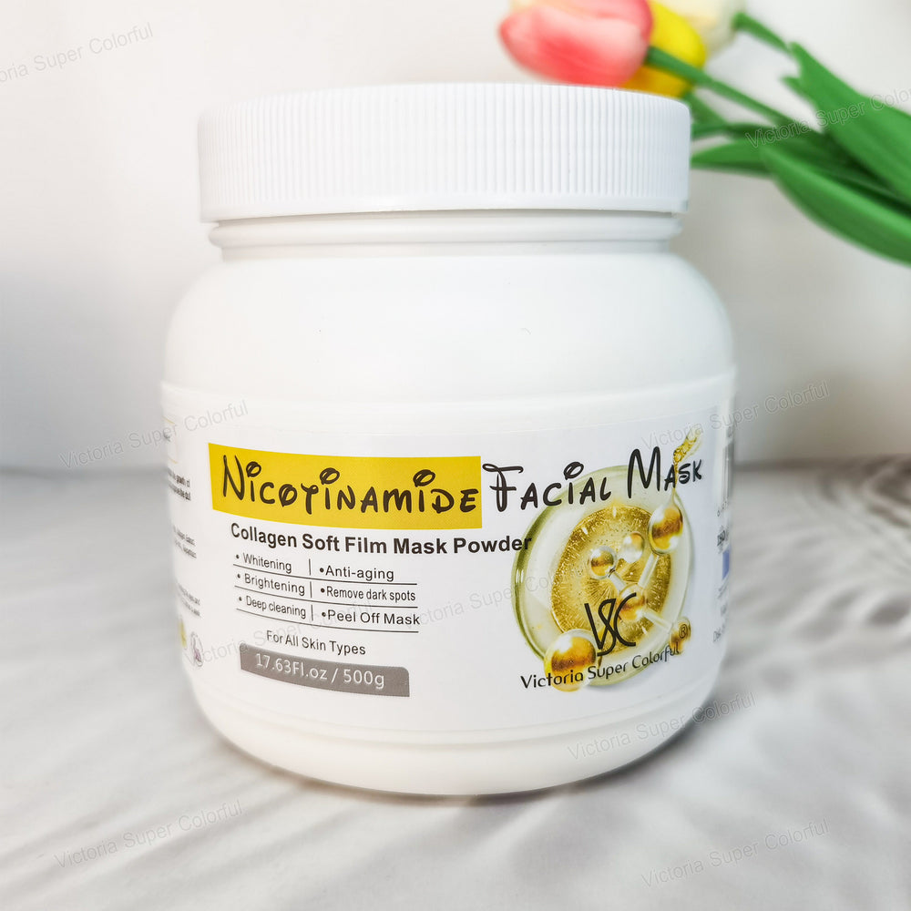 rose soft mask powder moisturizing and hydrating bottled facial mask powder factory processing export wholesale 500g