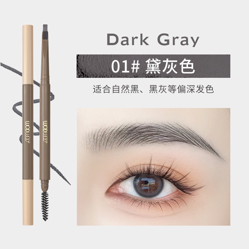 Wodwod ultra-fine brow pencil for women - waterproof, sweat-proof, long-lasting, smudge-proof, defined hair-like strokes, natural wild brow look, dual-ended brow pen