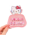 Kids' nail stickers - cute & fun kumi design, waterproof, removable, self-adhesive nail art for girls, perfect for students