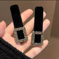 Rhinestone flocking hairpin for women, back of head broken hair bb clip, forehead side bangs clip, classy hairpin headwear autumn