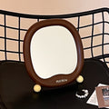 Girly makeup mirror - minimalist desktop mirror for beauty touch-ups, princess mirror, student dorm tabletop freestanding vanity mirror