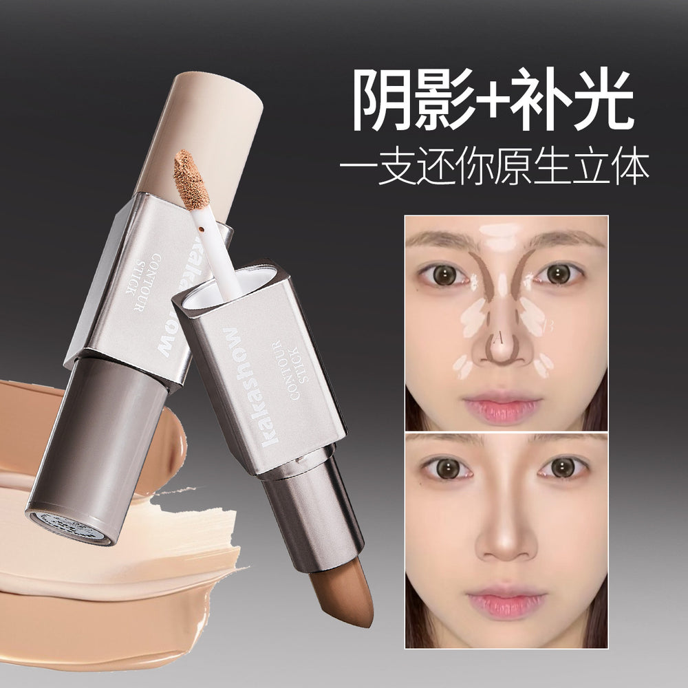 Makeup kakashow double-ended contour stick concealer stereo modification contour shadow nose shadow contour cream
