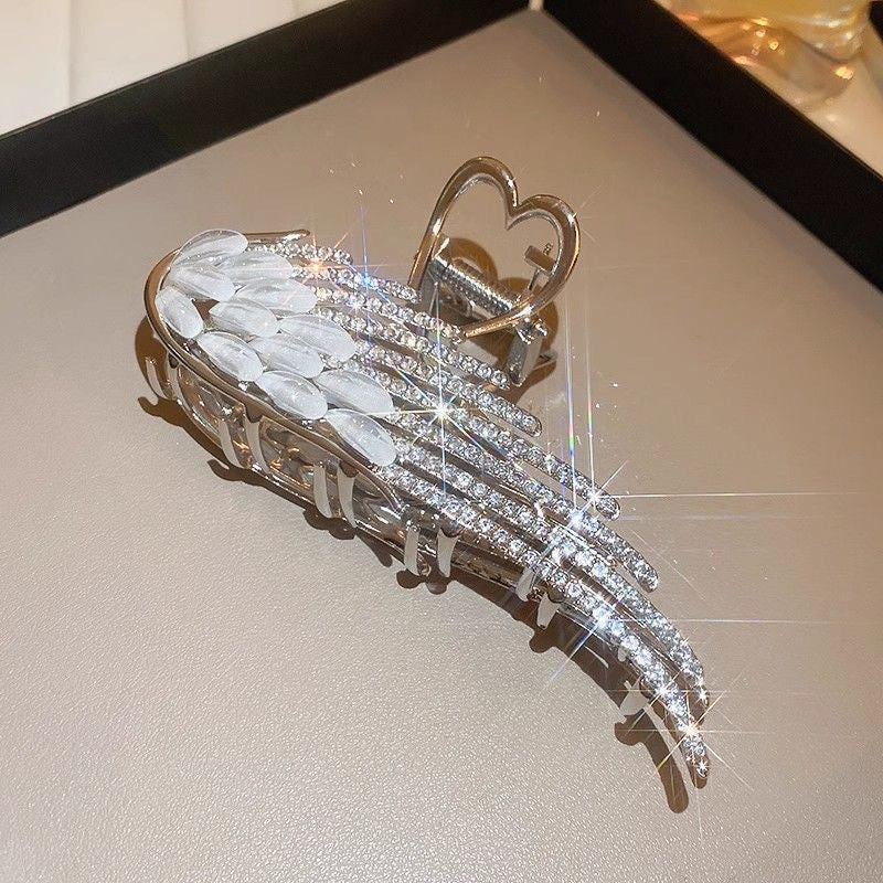 Classy rhinestone wings shark clip elegant female back of head large plate hair clip hair clip hair accessories hairpin