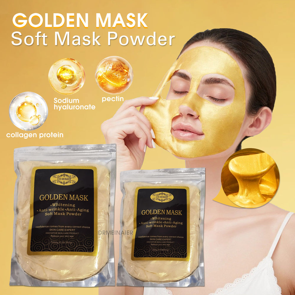 exclusive gold mask powder, royal formula, brightens skin tone, reduces fine lines, professional-grade gold powder, wholesale from vietnam
