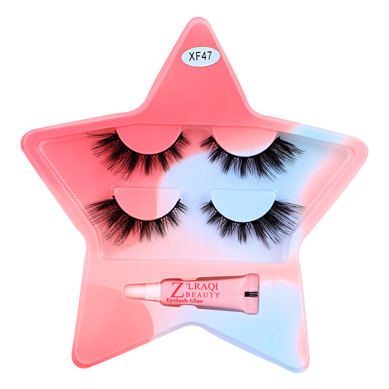 10 pairs of hard stem false eyelashes - voluminous, faux cluster lashes for stage makeup, professional makeup artist grade
