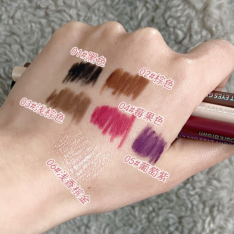 Novo's colorful eyeliner gel pen is extremely fine, waterproof, sweat-proof, non-smudge, and can be used to outline the lying silkworm pen