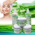 aloe vera skincare set: soothing & repairing cleanser, serum, massage cream - wholesale direct from beauty salon & spa factory