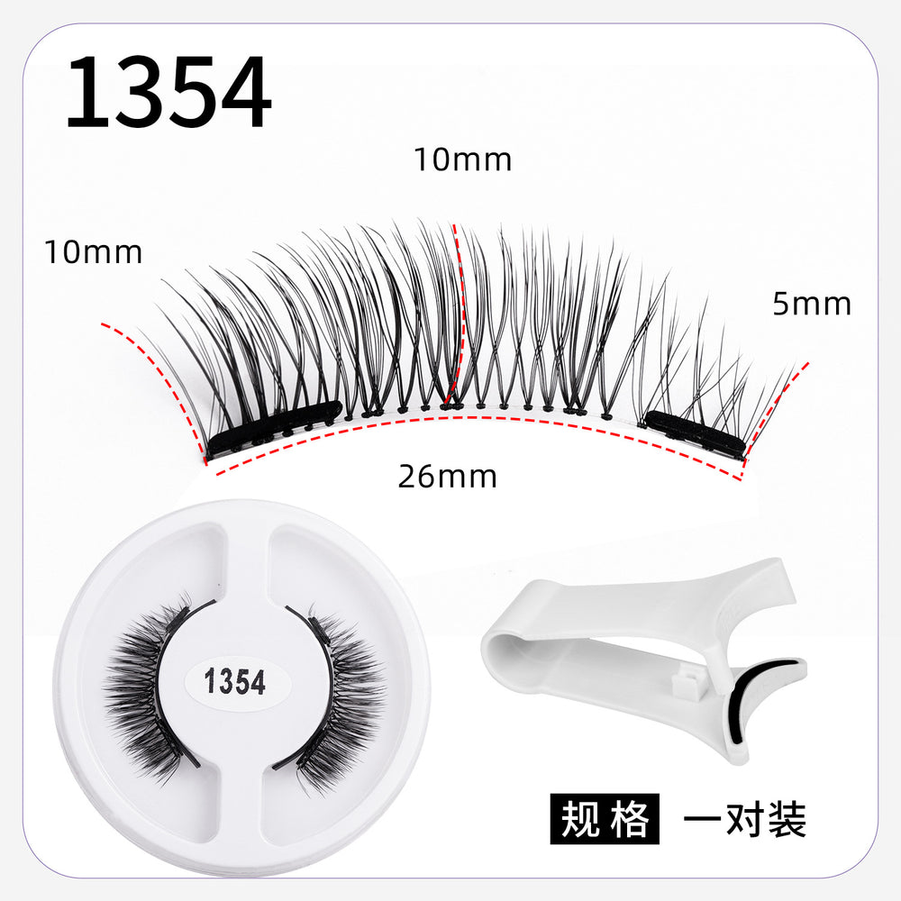 magnetic false eyelashes european and american magnetic eyelash set magneticeyelash qingdao factory smoky makeup