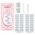 Zhengxiang gel nail art stickers pure color onion powder sequin waterproof 32 finger japanese and korean light hardening semi-baked nail stickers suit