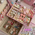 【30-piece cartoon cat hair clip set】adorable hair clip set - sweet & girly bang clips, japanese style cartoon hair accessories