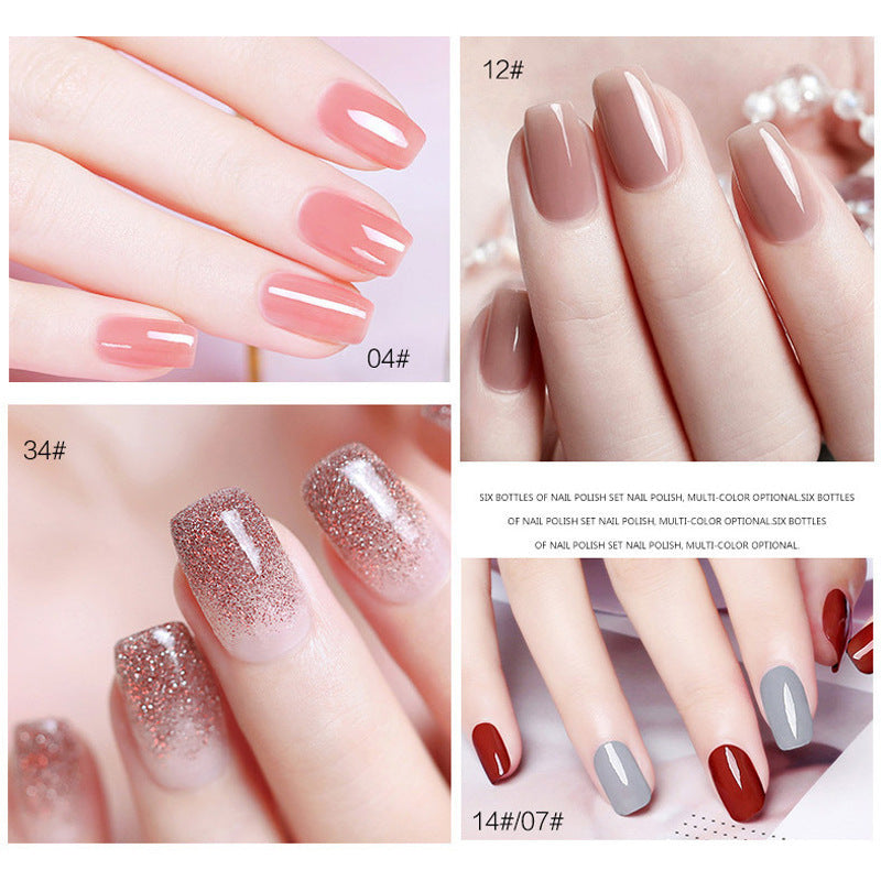 Bk summer new arrival: 36-color trendy oil-based nail polish - peel-off, no-bake, long-lasting, smudge-proof, brightening manicure
