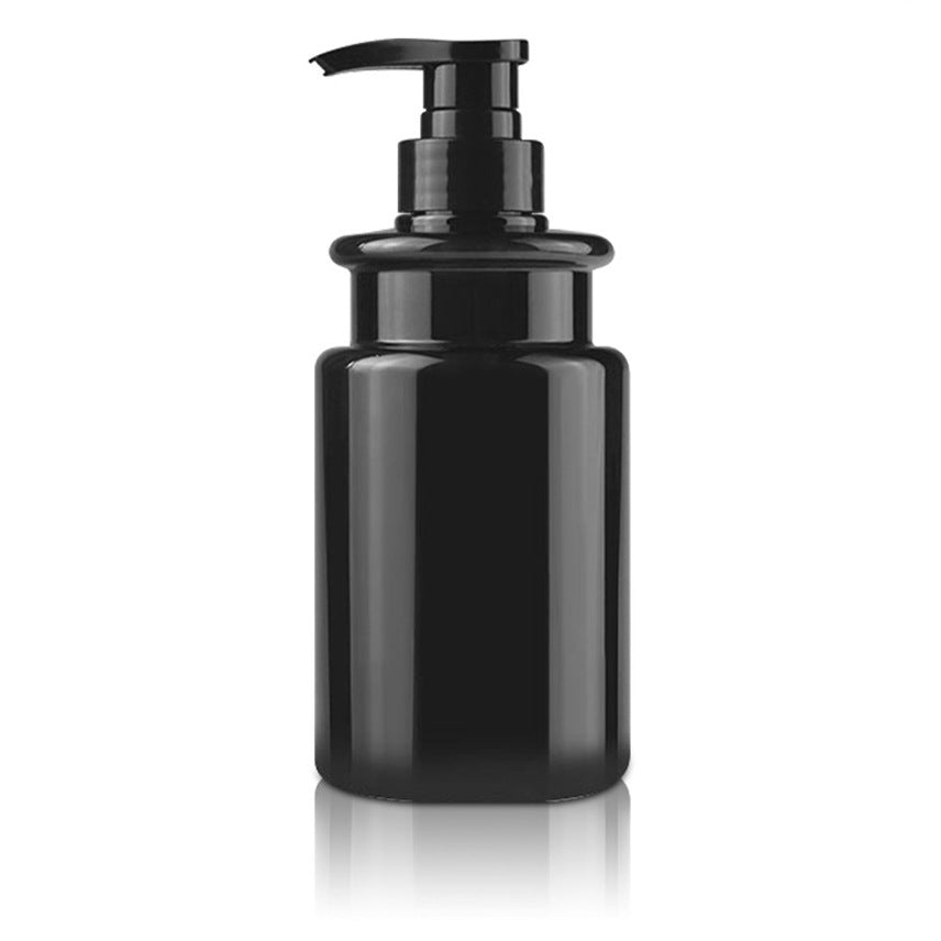 High-end empty pet 500ml plastic bottles for toiletries and personal care. premium square shampoo bottles with pump dispenser for dispensing liquids
