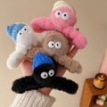 Big-eyed briquettes stuffed gripper female funny back head hairpin furry shark clip new arrivalcutefall and winter headwear
