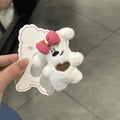 Cute plush doll bowsbear hairpin duckbill clip easiest for matchgirl heart bangs side clip cartoon hairpin