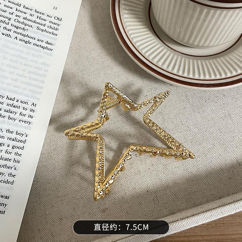 K-style five-pointed star hairpin ~ niche socialite star gripper hot girl hair accessories ins style student shark clip