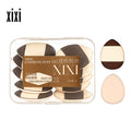 Xixi thumb powder puff mini beauty egg drop-shaped concealer setting makeup wet and dry dual-use powder-free compact and portable