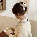 Cartoon rabbit clip high-end stuffed clip cute hair clip 2024 furry bear shark clip hair clip hair accessories