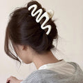 Maillard wave frosted gripper elegant hairpin female back shark clip 2024 new hairpin headwear