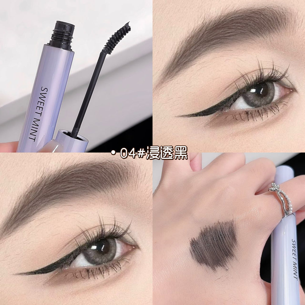 Sweet mint soft mist wavy eyebrow mascara - sculpted, natural, long-lasting, waterproof, smudge-proof, light tones for natural brow definition