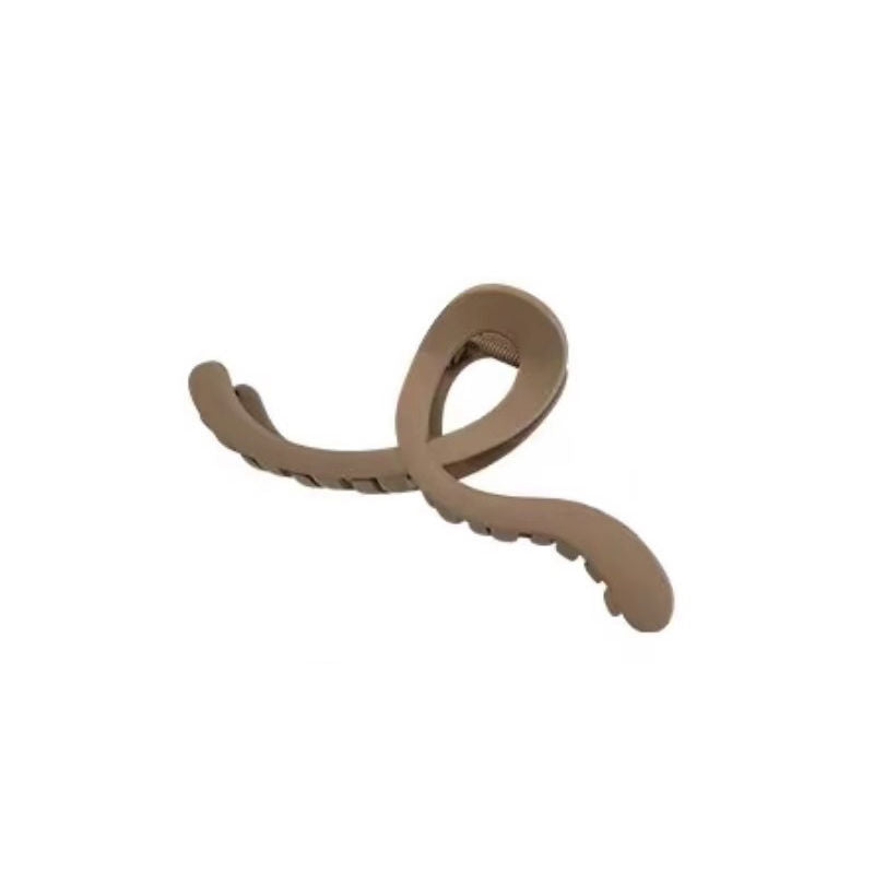 Sense of design geometric lines back of head hair clip large shark clip female frosted easiest for matchelegant hair clip headwear