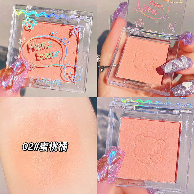 Capel single color blush - available in pink, blue, and purple - matte finish, natural contouring, vibrant & youthful, student-friendly, affordable rouge