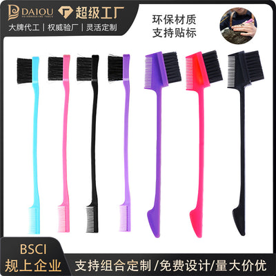 Double-ended brush, multi-functional eyebrow brush, multi-color toothbrush type dual-purpose mascara brush, hair comb, hair dyeing and finishing brush, ready stock