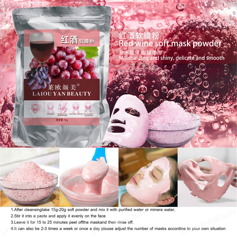 Leo yanmei milk brightening & hydrating soft mask powder - nourishing & moisturizing professional skincare collagen mask powder 800g