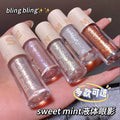 Sweet mint liquid eye shadow pearlescent fine glitter waterproof sparkling highlighter eye shadow liquid
