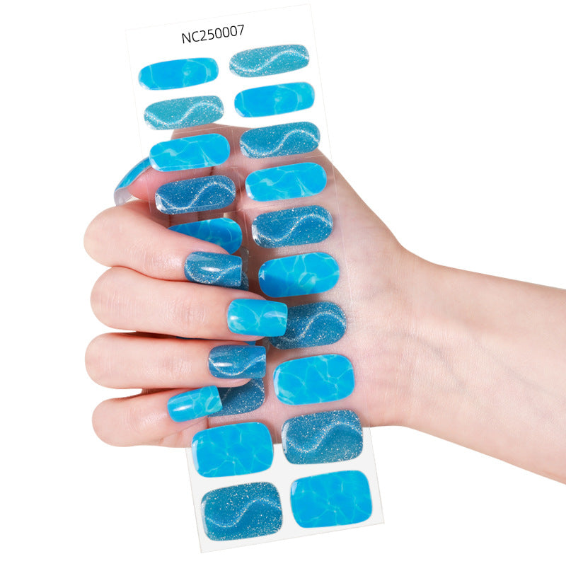 Zhengxiang custom gel nail stickers - waterproof uv gel therapy nail art stickers - 3d glitter, cat eye, and sparkle nail decals - european & american style