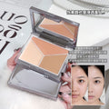 Sweet mint three-color elf concealer palette covers dark circles, tear trough spots, acne marks, contouring and brightening comprehensive palette