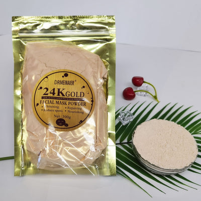 24k gold mask powder - firming, anti-wrinkle, brightening, moisturizing, active gold soft mask powder - authentic export wholesale