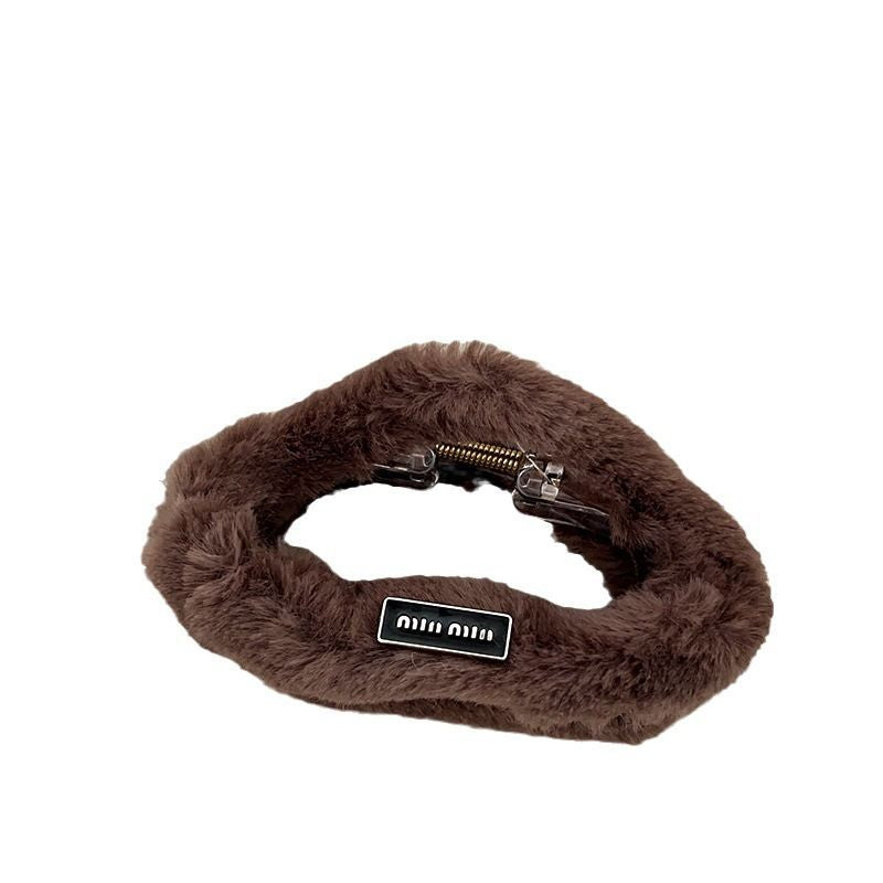 K-stylefall and winterstuffed cloud gripper on the back of the head, extra large hair volume, multi-plate hair clip, elegance shark clip headwear hair
