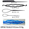 Korean style fashion hair styling tools four-piece set: hair pulling pins, hair twisting tools, and hair accessories - hot seller for $2 stores
