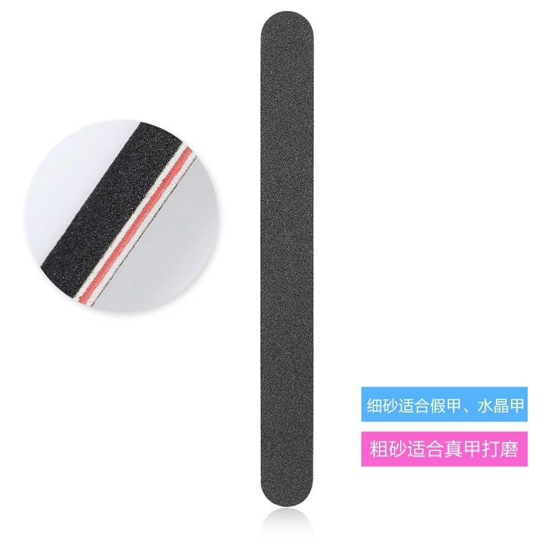 Nail file manicure tool double-sided matte black nail sanding strips manicure file polishing board - direct from the manufacturer