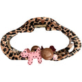 Leopard print cloud puppy gripper hair volume large shark clip new arrivalclassy bun head clip hair styling tool