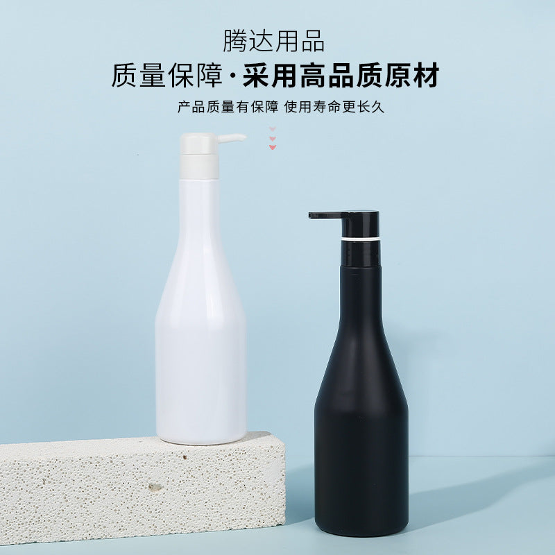 Press-type long-neck refillable plastic bottle shampoo empty bottle shower gel personalized bottle