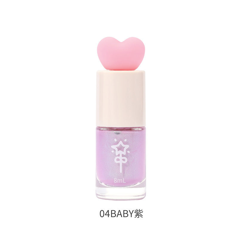 White nail polish water-based tearable whole sheet peel-off cute student new color no baking quick-drying quick-drying hot style fall and winter