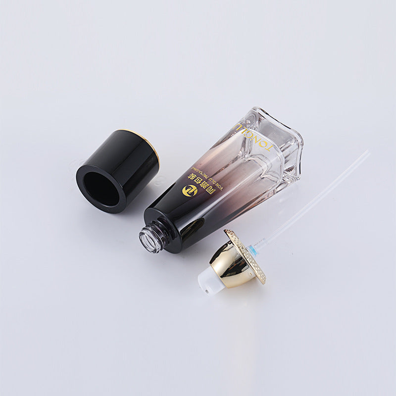 New cosmetic glass suit packaging material 120ml water emulsion dispensing glass bottle cream skin care product suit bottle