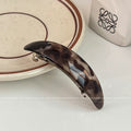 Curved elegant one-line spring clip hair clip women's back of the head classy horizontal clip 2024 new large plate hair clip